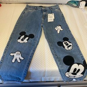 ZARA & DISNEY Jeans | Women's Mickey Mouse Limited Edition Disney Jeans | US 2